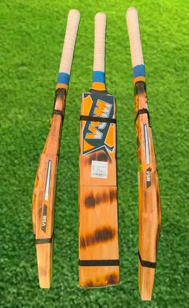 VSM PAL 4 Capsule 2 Band Scoop Double Blade Burn Full size With tatron cover Poplar Willow Cricket Bat For 15+ Yrs  (1 kg)
