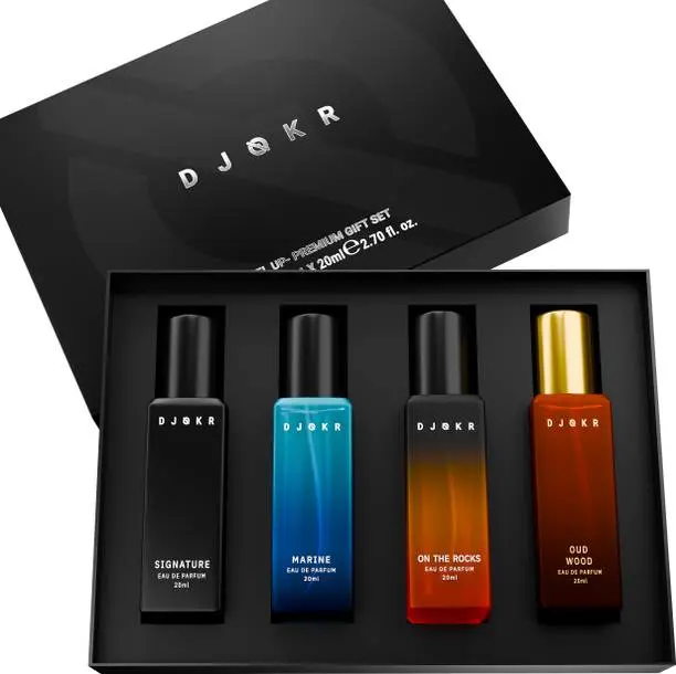 DJOKR Perfume Gift Set Pack of 4x20 ML , Premium Luxury Long Lasting Fragrance Eau de Parfum - 80 ml  (For Men)