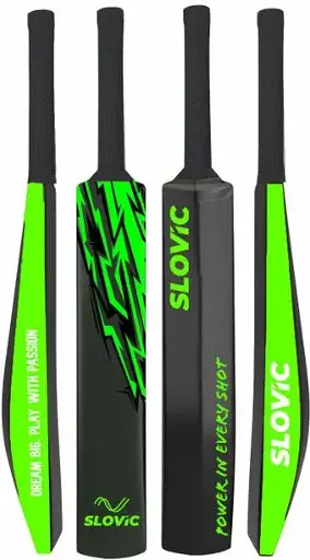 SLOVIC Lightweight High-Quality Plastic Tennis Cricket Bat| Indoor & Outdoor PVC/Plastic Cricket Bat For 15+ Yrs  (850 g)
