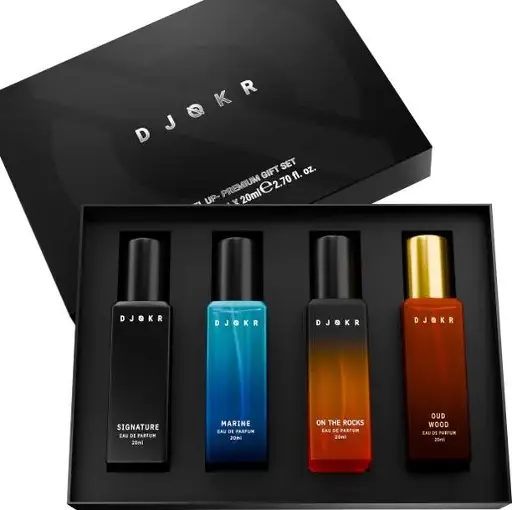 DJOKR Perfume Gift Set Pack of 4x20 ML , Premium Luxury Long Lasting Fragrance Eau de Parfum - 80 ml  (For Men)