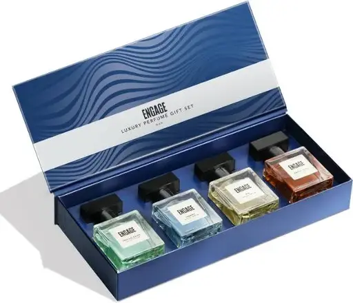 Engage Gift Set Luxury Travel Perfume, Long Lasting Fragrance, Wedding Hamper(25mlx4) Eau de Parfum - 100 ml  (For Men)